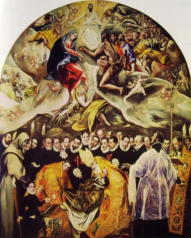 Sant'Agostina si china sul Conte di Orgaz